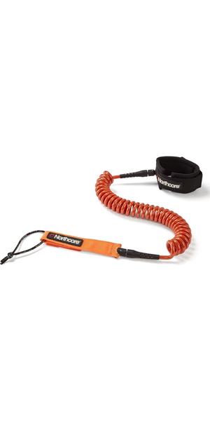 2026 Northcore 10FT SUP Coiled Leash NOCO138C  - Orange
